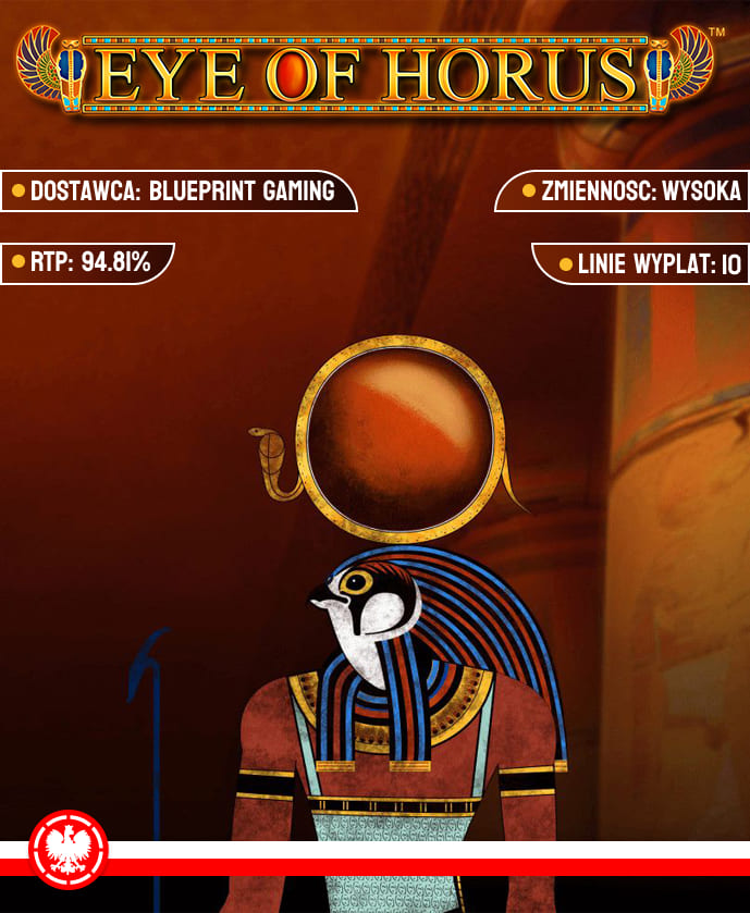 Eye of Horus od Blueprint Gaming Automat Book Of Dead od Play'n GO posiada darmowe obroty, które można uzyskać poprzez kombinację odpowiednich symboli, co czyni tę grę niezwykle popularną wśród hazardzistów.